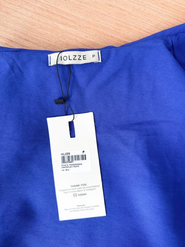 Colete Transpassado Azul (Iolzze) - Peça nova na etiqueta - Image 3