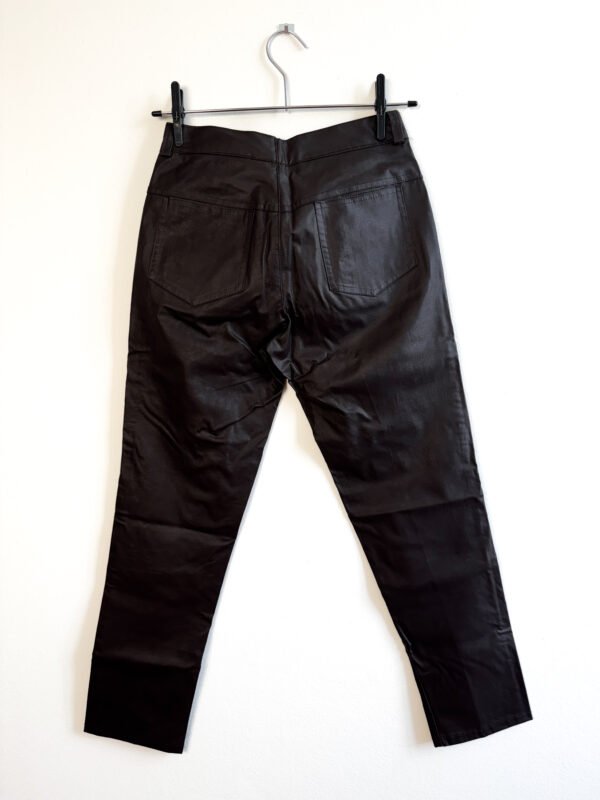 Calça de Couro Vintage Marrom café - Image 3