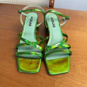 Sandália Verde Holográfica (Quiz)